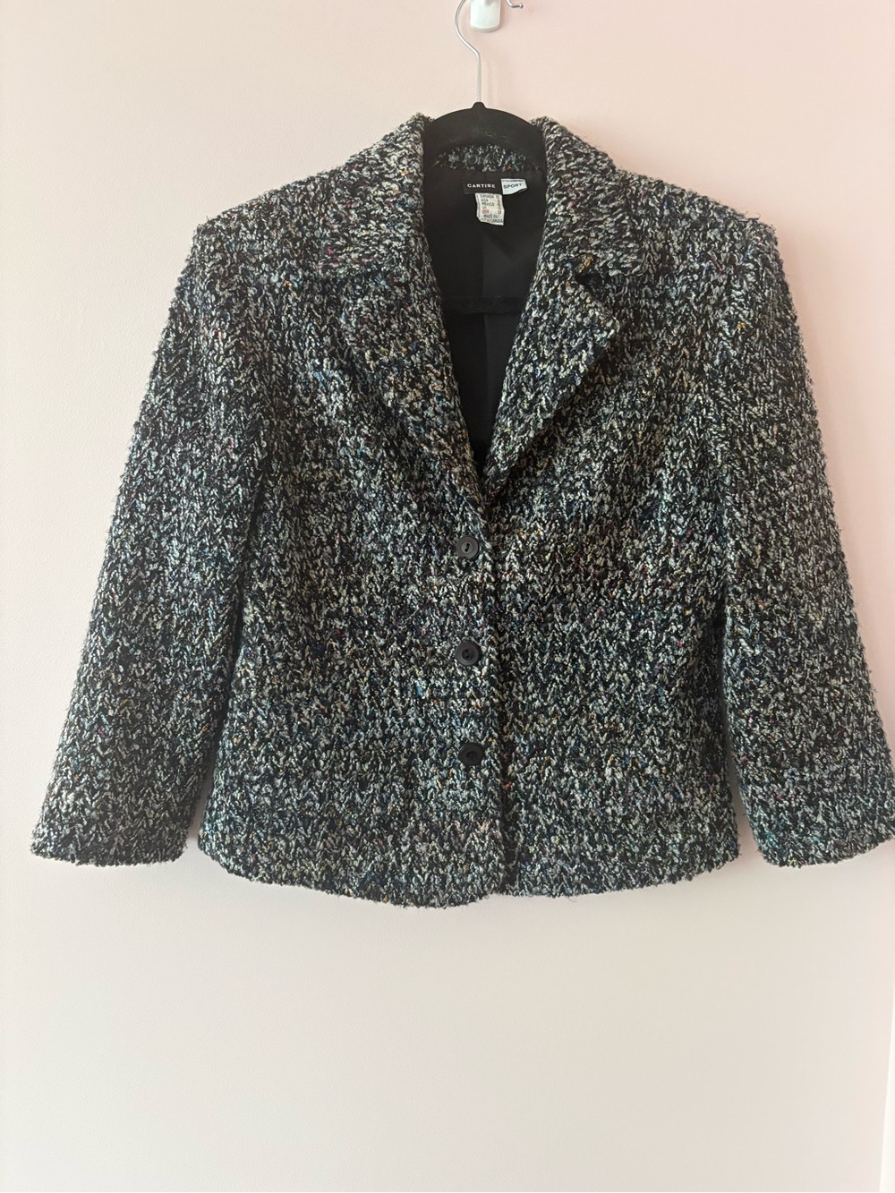 Cropped lined blazer
